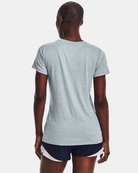 Women's UA Tech™ Twist T-Shirt in Blue image number 1